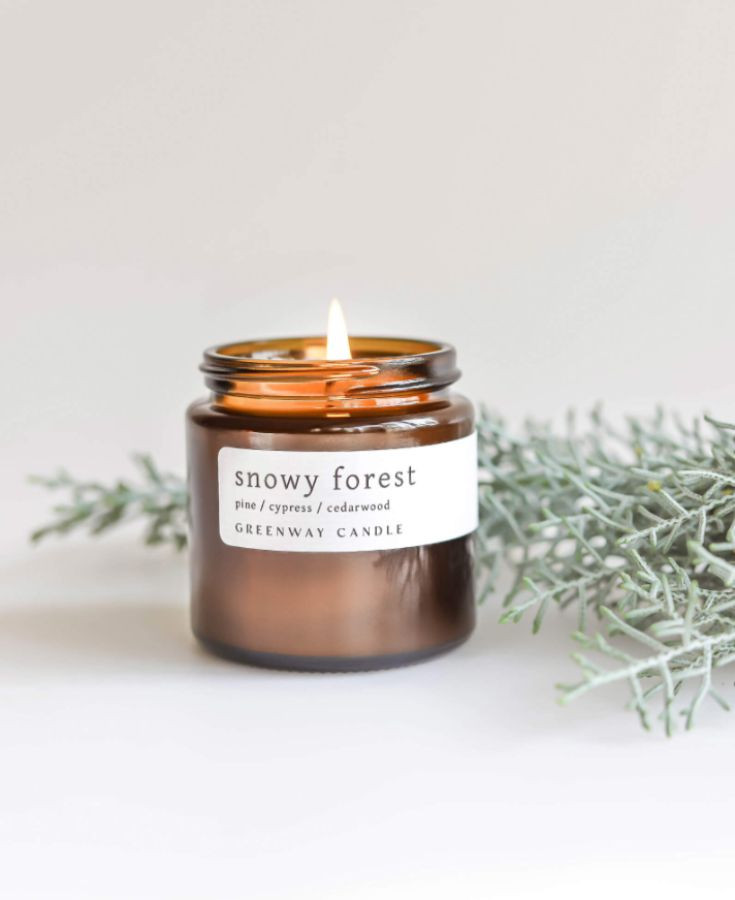 Snowy Forest Greenway candle