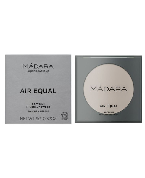 MÁDARA Air Equal ásványi púder #0 - áttetsző