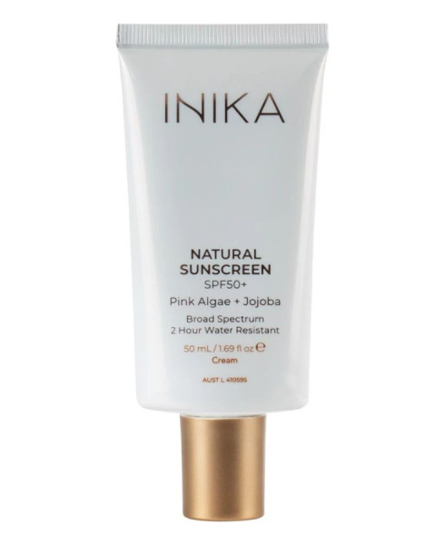 INIKA ORGANIC SPF50+ természetes fényvédő arckrém pink algával és jojobával