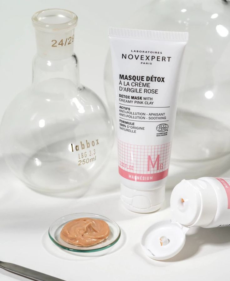 NOVEXPERT MÉREGTELENÍTŐ PINK AGYAG KRÉMMASZK ÉRZÉKENY BŐRRE