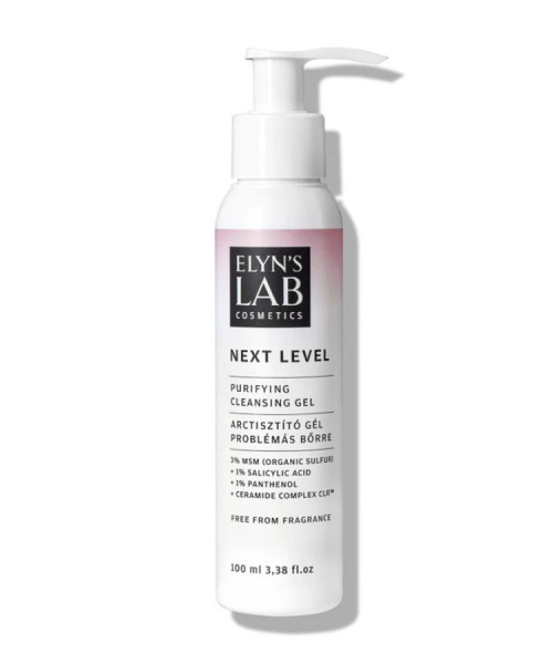 Next Level Anti-Blemish arctisztító gél 3% MSM-mel és 1% szalicilsavval