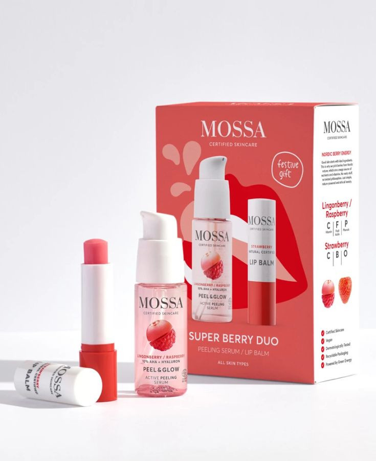 MOSSA Glow to Kiss hámlasztó és ajakápoló duó